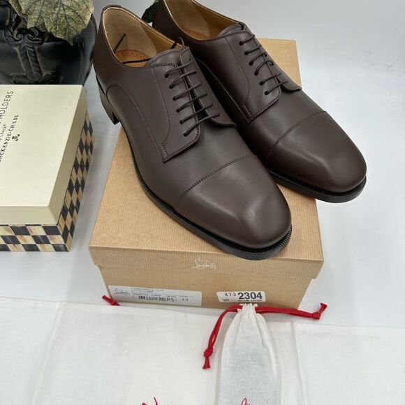 Men's Christian Louboutin cortomale flat Oxford size 44 made in Italy - Picture 2 of 13